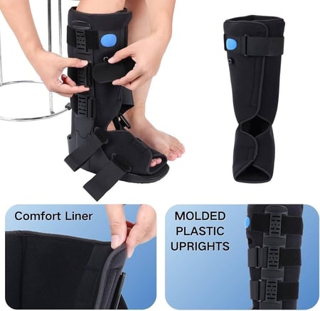 جبيرة هوائية طويلة بديل الجبس خفيف الوزن