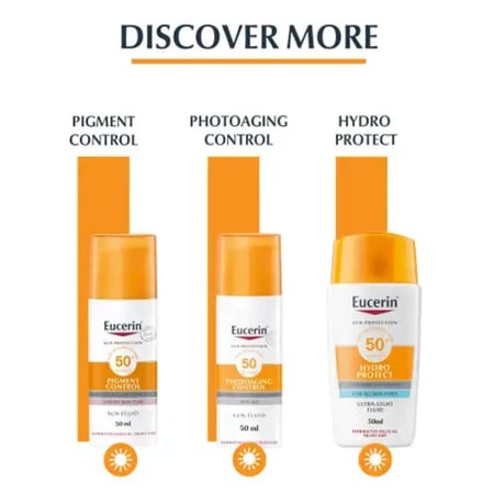 واقي شمس سائل للبشرة الدهنية حماية SPF50+ من يوسيرين - 50 مل