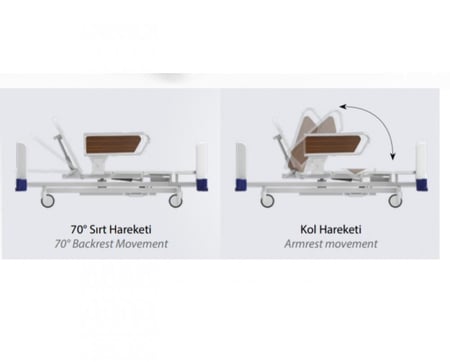 سرير عناية منزلية يتحول كرسي RC-01 ميديكال 2000