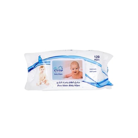 مناديل مبلله ريفان أطفال بالماء النقي كرتون 24 باكت 2880 منديل