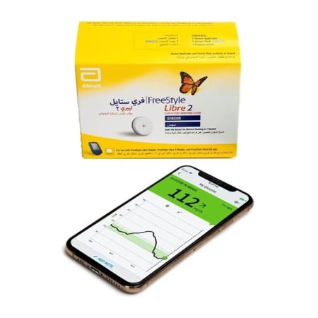 10 علب حساس سينسور فري ستايل الاصدار الثاني - حساس قياس السكر بالدم - مجس فري ستايل ليبرى 2 - Free Style Libre 2