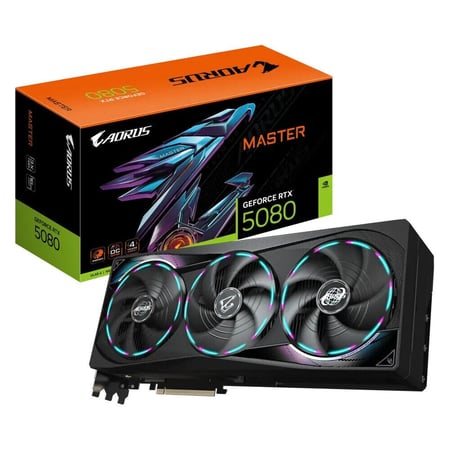 كرت شاشة انفيديا قيقابايت | AORUS GeForce RTX™ 5080 MASTER 16G