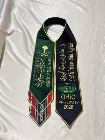 وشاحات البعثة الملكية السعودية | وشاح ملكي فاخر لليوم الوطني والمناسبات الرسمية