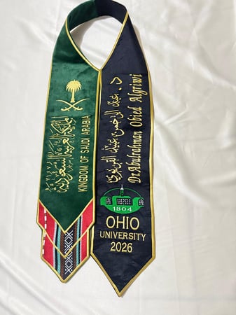 وشاحات البعثة الملكية السعودية | وشاح ملكي فاخر لليوم الوطني والمناسبات الرسمية