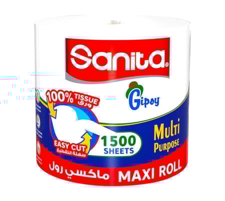 مناديل سانيتاماكسي رول 1500منديل متعدد الاستعمالات