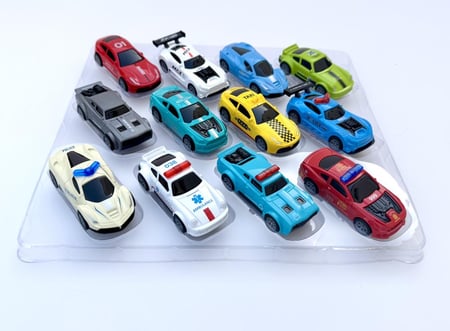 مجموعة سيارات حديد صغيرة (١٢حبة)