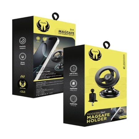 حامل جوّال مغناطيسي يدعم ماج سيف من YOFO (موديل Y4840)