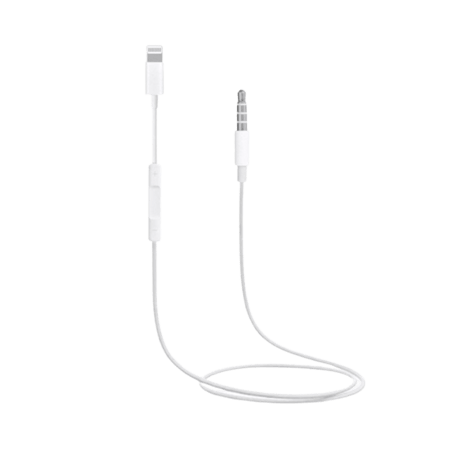 كابل صوتي أيفون لايتنينج - Aux مع أزرار تحكم SP-AU001