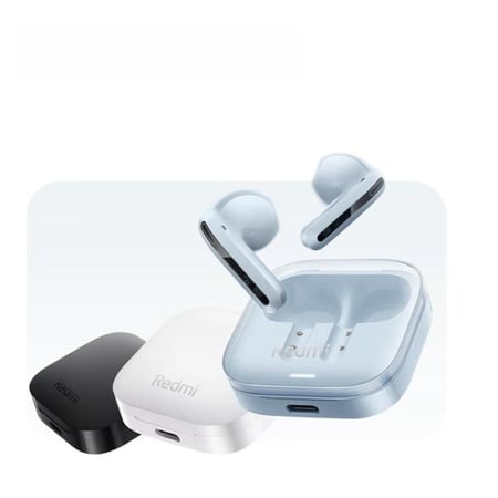 شاومي ريدمي بودز 6 اكتف، لاسلكية، شحن تايب سي، سماوي