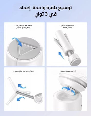ترايبود انكر نيبولا كابسول حامل بروجكتر مع قاعدة شحن بروجكتر 4800 ملي امبير - ابيض