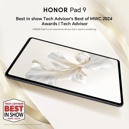 HONOR Pad 9 هونر باد 9، 256 جيجا، لوحة مفاتيح، رمادي فلكي