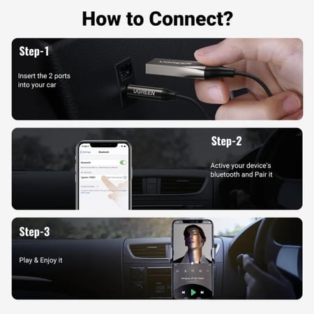 ريسيفر بلوتوث للسيارة من UGREEN