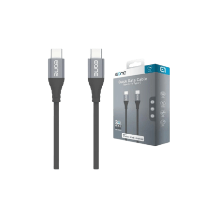 Eone كيبل تايب سي تايب سي بقوه 100 Wمعتمد من أبل بطول 1.2 م