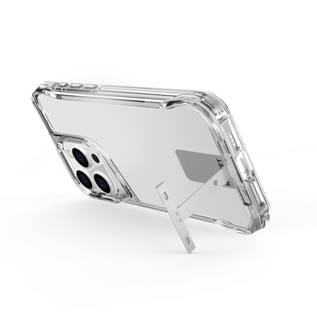 كفر شفاف ايفون مع قاعدة و امكانية دعم سيف  هلمت اسبكت اكس شفاف (SPECT X)