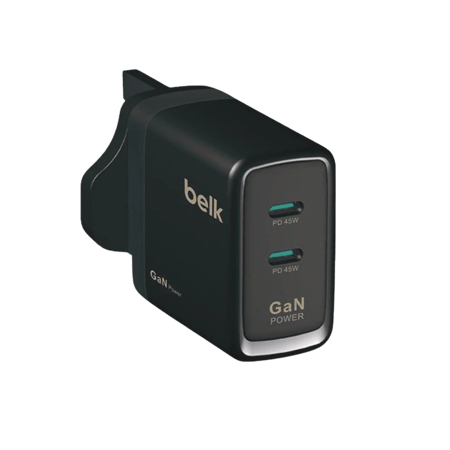 فيش جداري بقوة 45w ويدعم الشحن السريع وتقنية Gan من بيلك