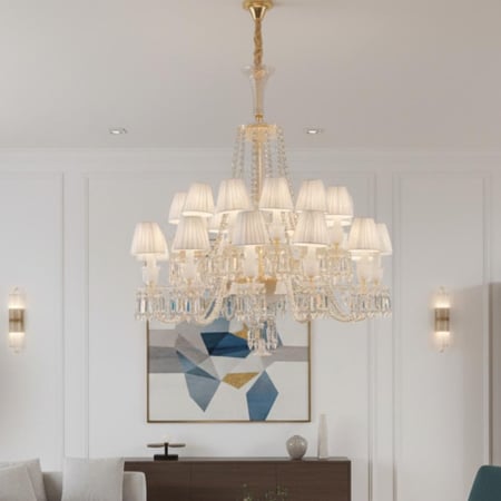 ثريا مورانو بكرات لون ذهبي  24 لمبات