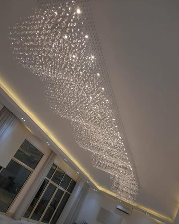 ثريا مميز لون شفاف طول 500سم وعرض 80سم لون شفاف