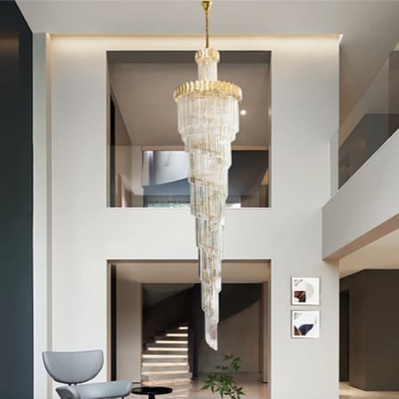 نجف مودرن 4 قطع ذهبي قطر 350*80 سم E14*50L