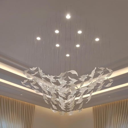 ثريا اوراق مميز مربع لون ثليجي