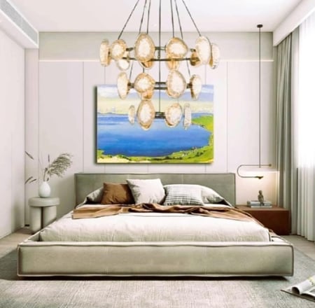 ثريا ليد مودرن 80+60+40 سم