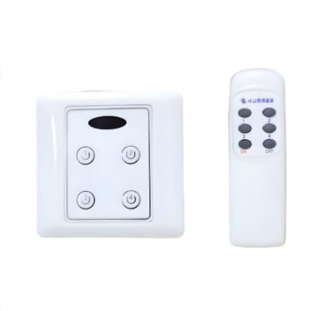 مفتاح لمبة رباعي تحكم عن بعد بالريموت كنترول سهل الاستخدام البديل الامثل