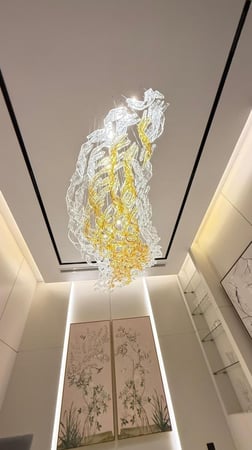 ثريا مودرين بتصميم مميز لون عسلي و شفاف