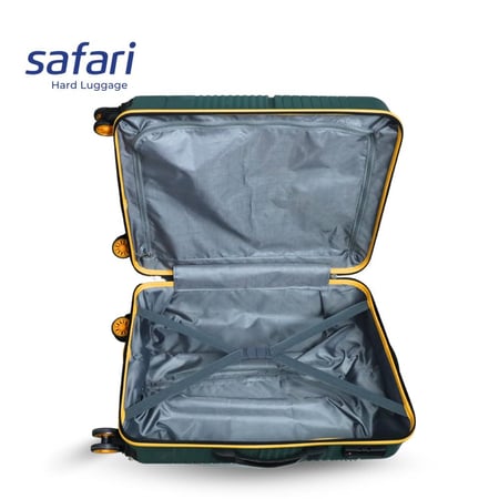 Safari Hard Luggage Carter Cabin size - 55 Cm - Small , 8 wheel With TSA Lock - Made in India 3 Year Warranty - Dusk Green