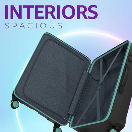 Safari Hard Luggage Thorium Neo Cabin size - 55 Cm - Small , 8 wheel - Made in India 3 Year Warranty