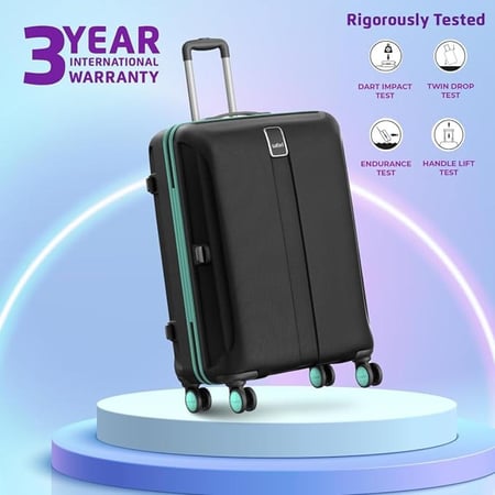 Safari Hard Luggage Thorium Neo Check-in  size - 66 Cm - Medium, 8 wheel - Made in India 3 Year Warranty