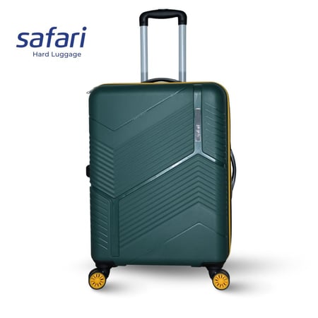 Safari Hard Luggage Carter Cabin size - 55 Cm - Small , 8 wheel With TSA Lock - Made in India 3 Year Warranty - Dusk Green
