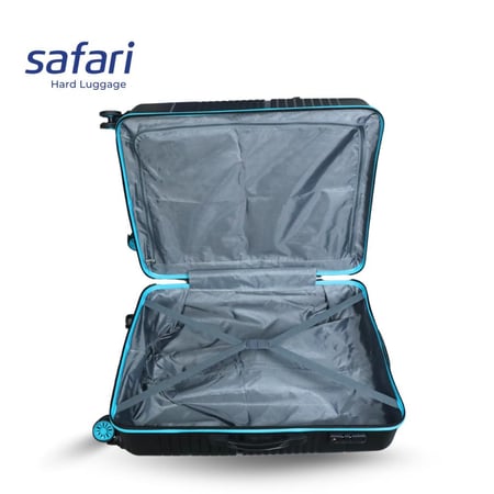 Safari Hard Luggage Carter Check-in  size - 75 Cm - Large, 8 wheel  With TSA Lock - Made in India 3 Year Warranty - Black