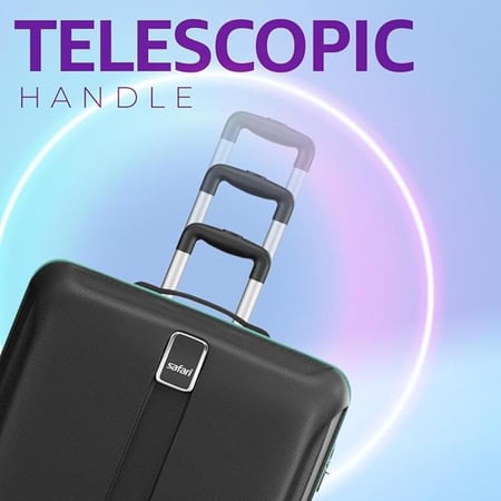 Safari Hard Luggage Thorium Neo Set Of 3Pcs Small 55Cm + Medium 66Cm + Large 77 Cm , 8 Wheel - Made in India 3 Year Warranty