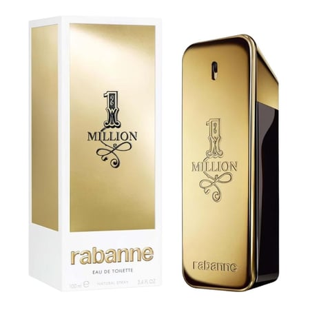 عطر 1 مليون أو دو تواليت من باكو رابان للرجال بتصميم ذهبي أيقوني فاخر