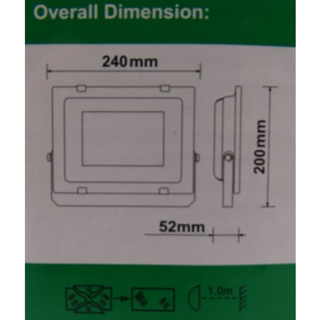 كشاف خارجي 100 واط اسقرين ضمان سنتين