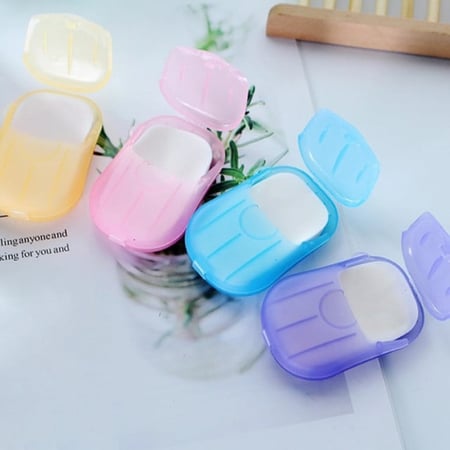 شرائح صابون ورقية بعلبة 20 ورقة