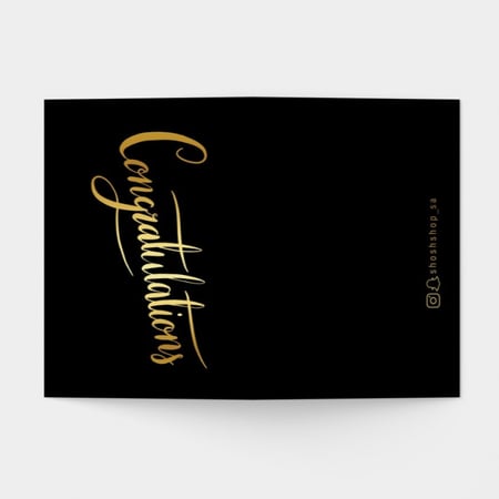 كرت اهداء تهانينا Congratulations