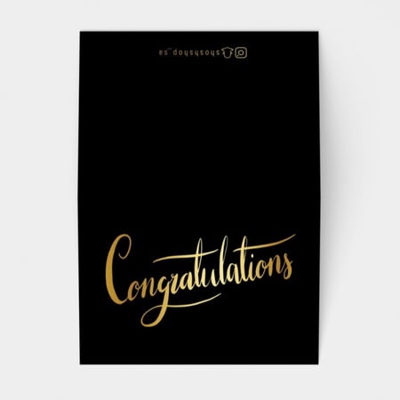 كرت اهداء تهانينا Congratulations