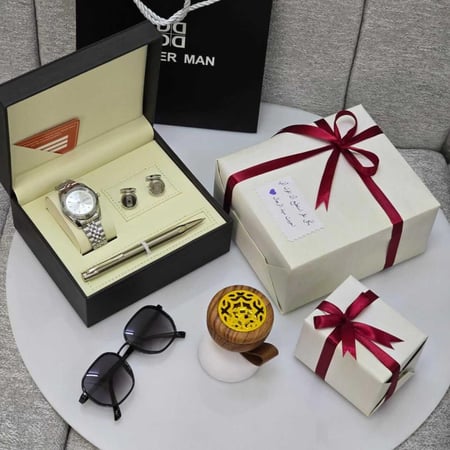 طقم ساعه رجالي رولكس هدية للرجال انستقرام كبك وقلم و نظاره افكار فخمه