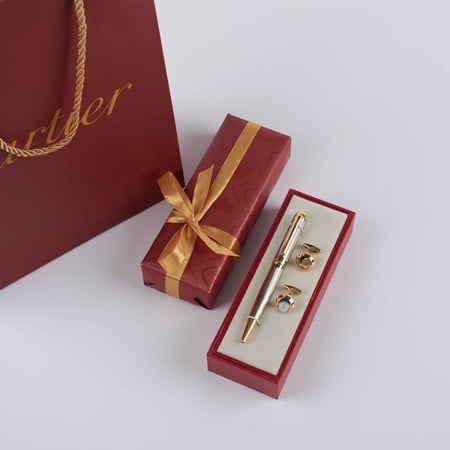 طقم قلم وكبك كارتير ماركه فخامه