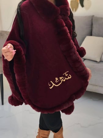 شال شتوي نسائي بالاسم سكارف للشتاء شالات فروات معطف شتوي نسائية