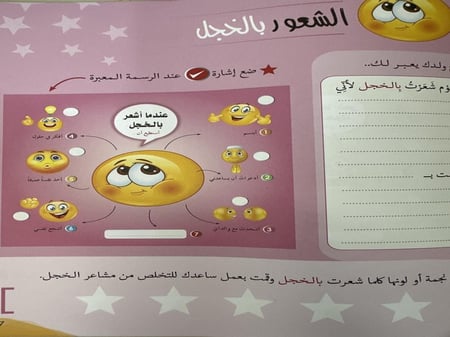 انا استطيع ان اتحكم بمشاعري برنامج انا ذكي عاطفيا دفتر الانجاز المشاعر