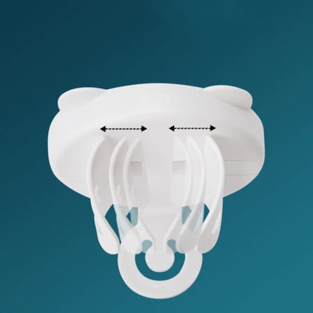 حامل فرش الاسنان الكهربائية قابل للتعديل