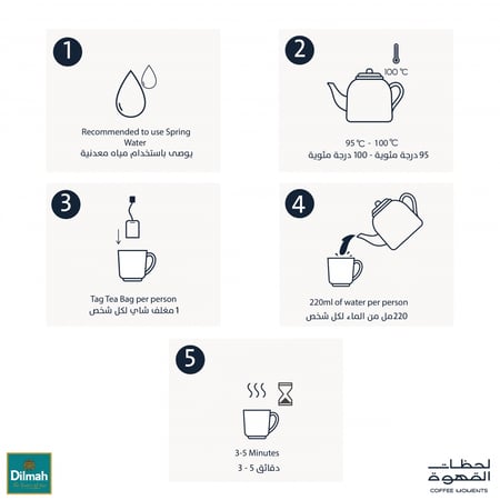 شاي ديلما اوراق النعناع النقية اكياس