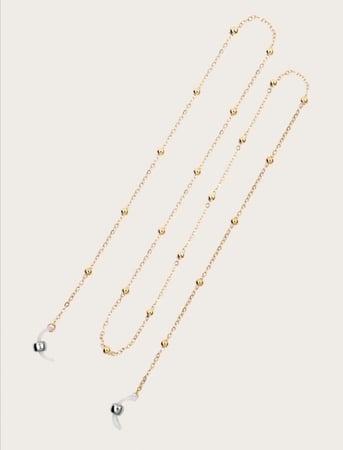 سلسلة نظارات - ذهبي