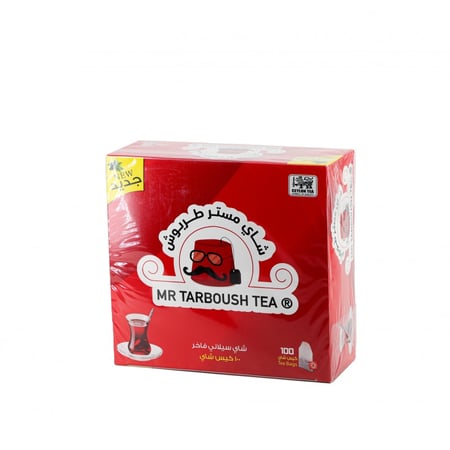 شاي مستر طربوش أسود - 100 كيس