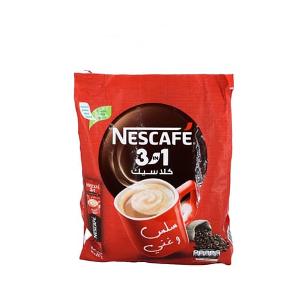 نسكافيه 3 في 1 قهوة سريعة التحضير كلاسيك 20 جرام × 30 ظرف