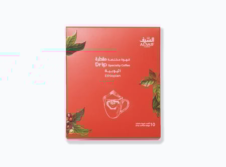 10 أظرف قهوة اثيوبي مقطرة
