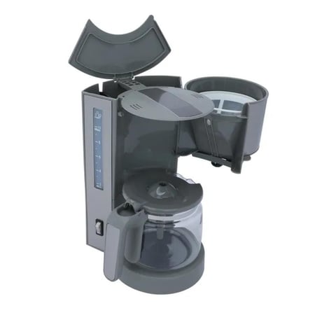 إديسون ماكينة قهوة 1.25 لتر استيل رمادي فاتح