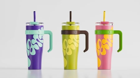 كوب رياضي حراري 1.1 لتر بينك