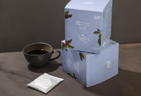 10 أظرف قهوة كولومبي مقطرة